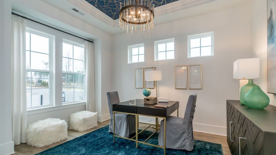 Furnished interior view inside a new home in Brook Run Single Family Homes, Fort Mill (Image 13). Furnished interior view inside a new home in Brook Run Single Family Homes, Fort Mill (Image 13).