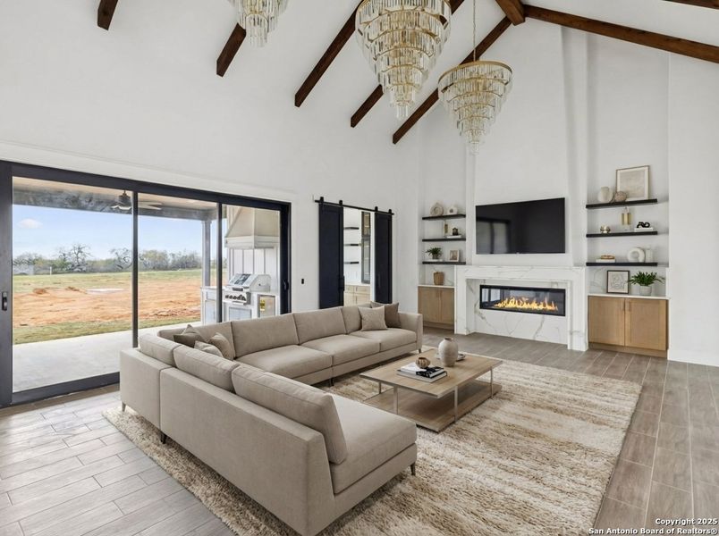 Furnished interior view inside a new home in , Floresville (Image 15). Furnished interior view inside a new home in , Floresville (Image 15).