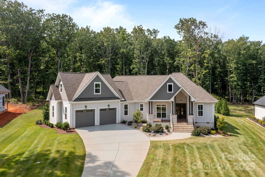 Front exterior of a new home in , Lincolnton, NC, highlighting curb appeal (Image 22).