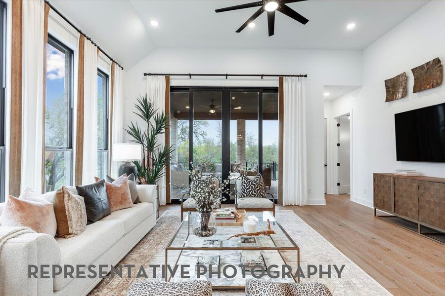 Furnished interior view inside a new home in Cross Creek West, Fulshear (Image 13).