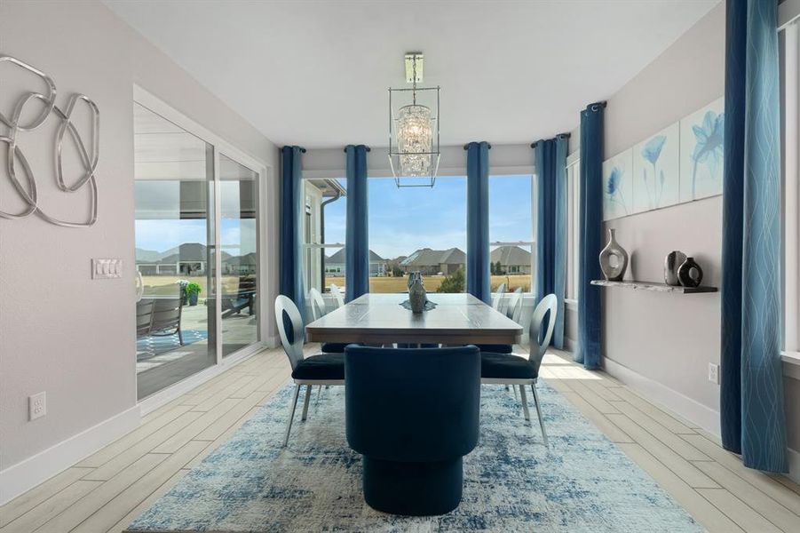 Furnished interior view inside a new home in , Denton (Image 25).