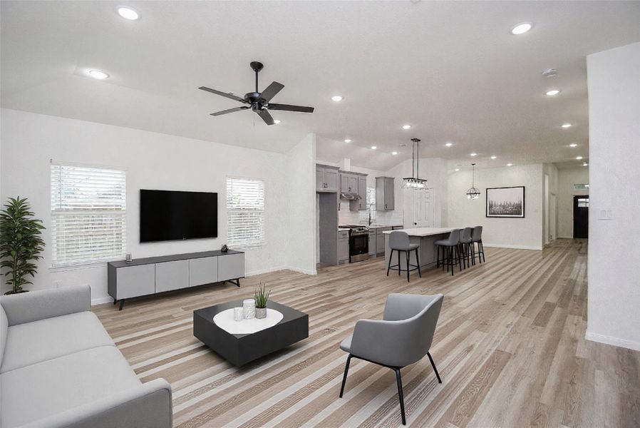 Furnished interior view inside a new home in , Houston (Image 13).