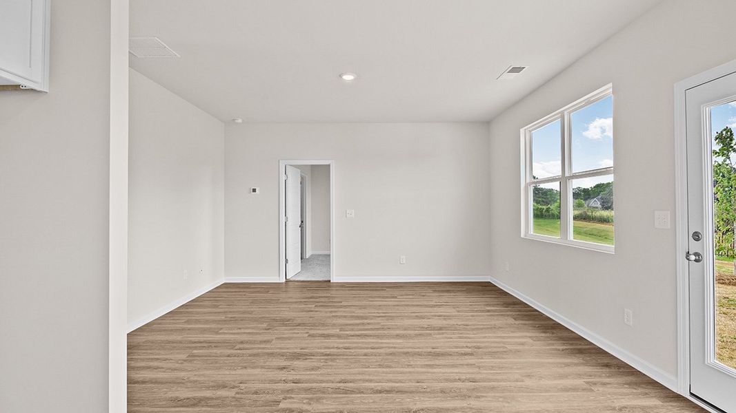Representative unfurnished interior of a home built from the Edgewood Express - Duplex by D.R. Horton in Remington Chase, Perry (Image 11).
