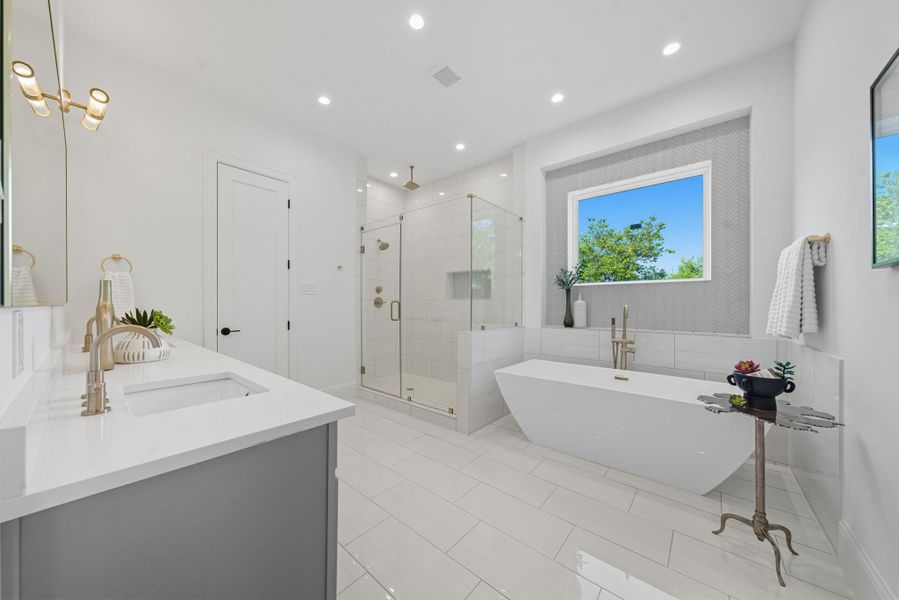 Furnished interior view inside a new home in , Houston (Image 5).