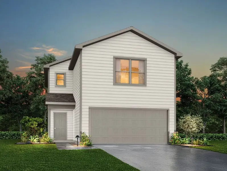Front exterior of a new home in Villages of Mayfield, Cleburne, TX, highlighting curb appeal (Image 1). Front exterior of a new home in Villages of Mayfield, Cleburne, TX, highlighting curb appeal (Image 1).