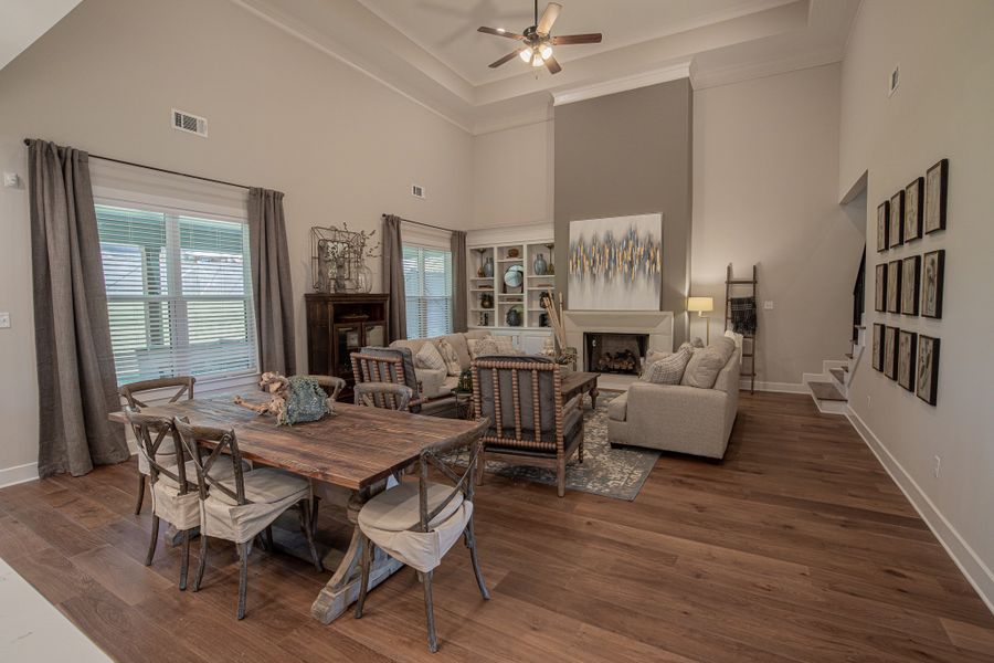Representative furnished interior of a home built from the Huntington by Grant & Co in White Oak, Arlington (Image 52).