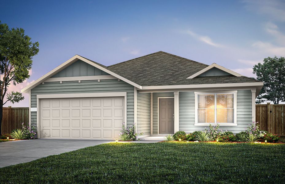 Representative exterior photo of a completed home built from the Morgan by Centex in County View, Temple, TX (Image 19). Representative exterior photo of a completed home built from the Morgan by Centex in County View, Temple, TX (Image 19).