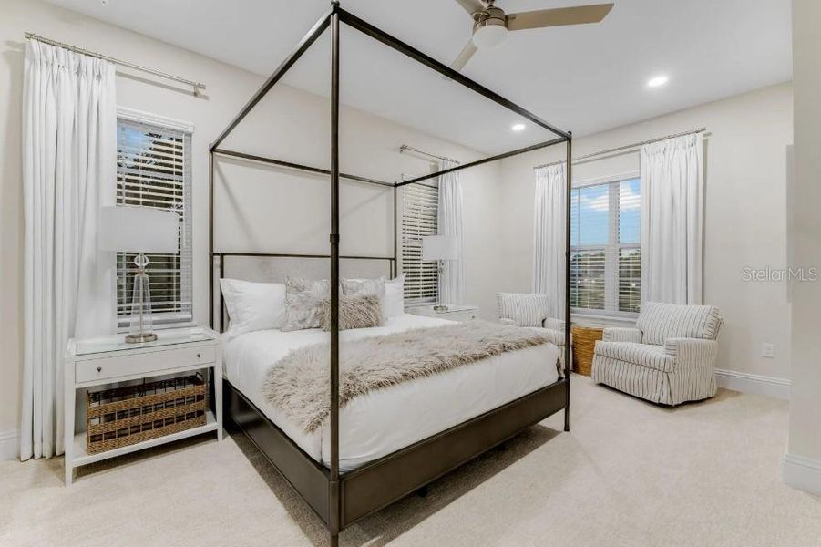 Furnished interior view inside a new home in , Reunion (Image 44).