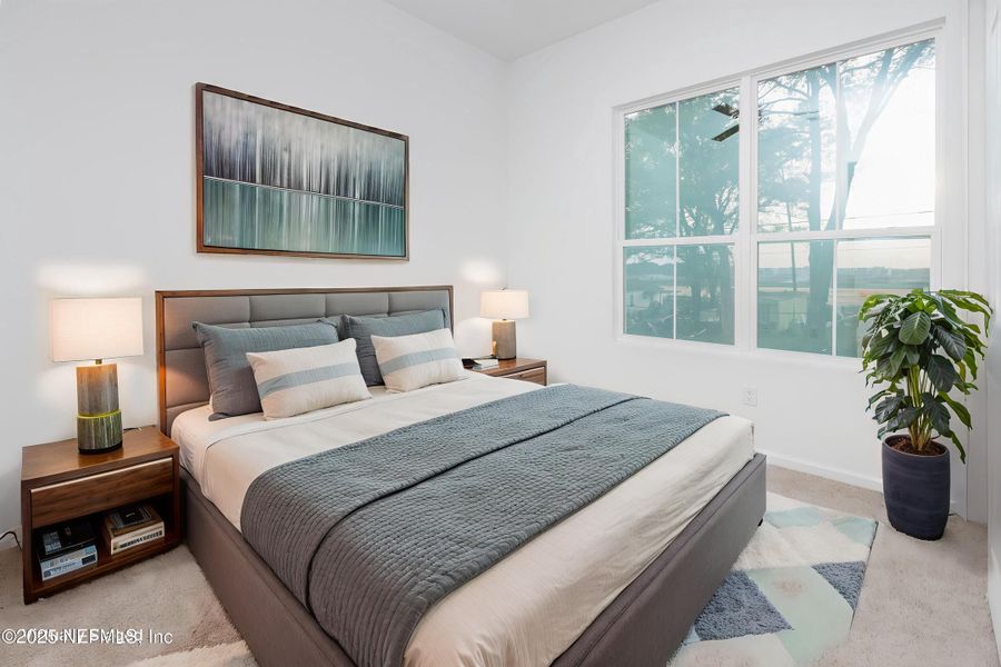 Furnished interior view inside a new home in , Jacksonville (Image 5). Furnished interior view inside a new home in , Jacksonville (Image 5).