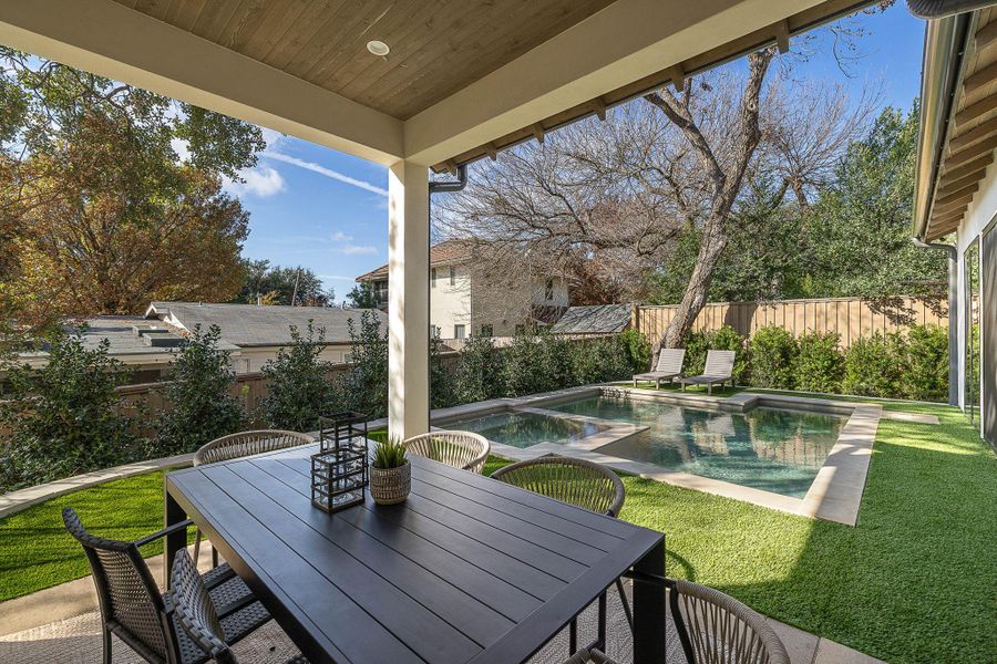 Exterior details and patio area of a home in , Austin (Image 3).
