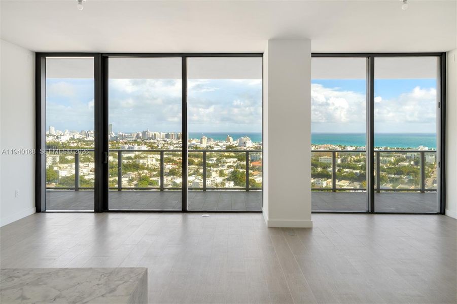 Spacious, unfurnished interior of a new home in Five Park, Miami Beach (Image 8).