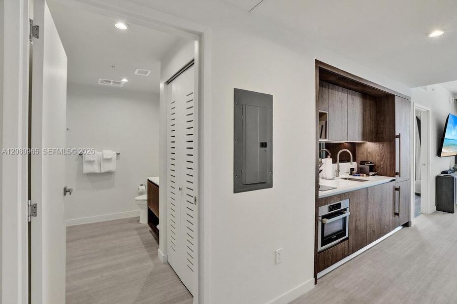 Furnished interior view inside a new home in , Miami (Image 7).