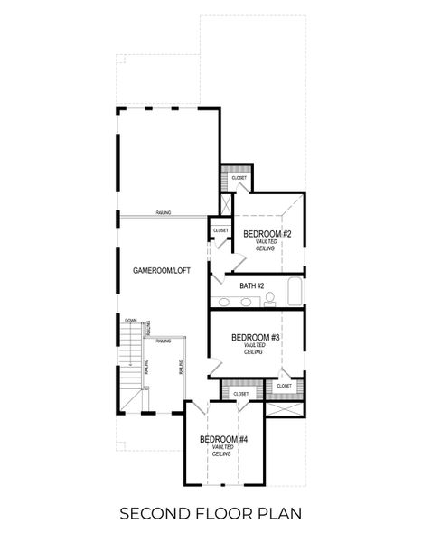 2D floor plan layout for the Franklin F by First Texas Homes in The Villages of Hurricane Creek, Anna, TX (Image 3). 2D floor plan layout for the Franklin F by First Texas Homes in The Villages of Hurricane Creek, Anna, TX (Image 3).
