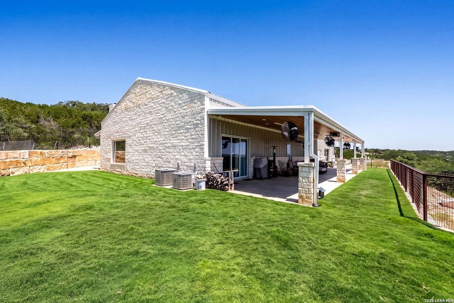 Exterior details and patio area of a home in , Bandera (Image 25). Exterior details and patio area of a home in , Bandera (Image 25).