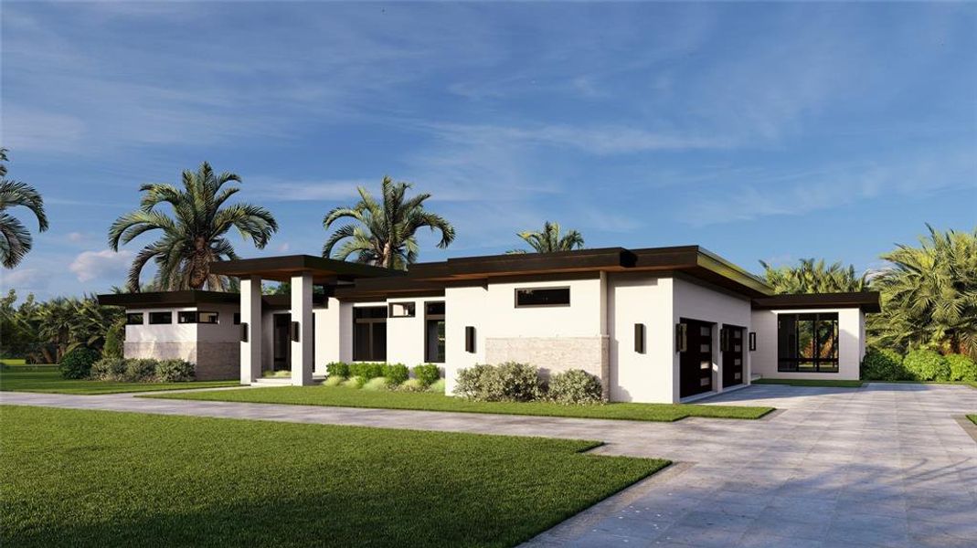 Front exterior of a new home in , Odessa, FL, highlighting curb appeal (Image 2).