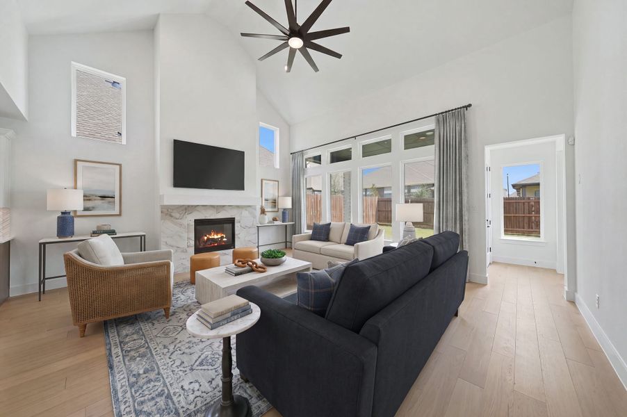 Furnished interior view inside a new home in Tavolo Park, Fort Worth (Image 15).