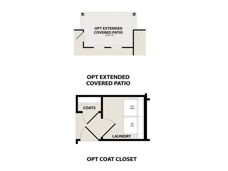 2D floor plan layout for the The Redbud A by Davidson Homes LLC in Meadow Ridge Estates, Josephine, TX (Image 5).