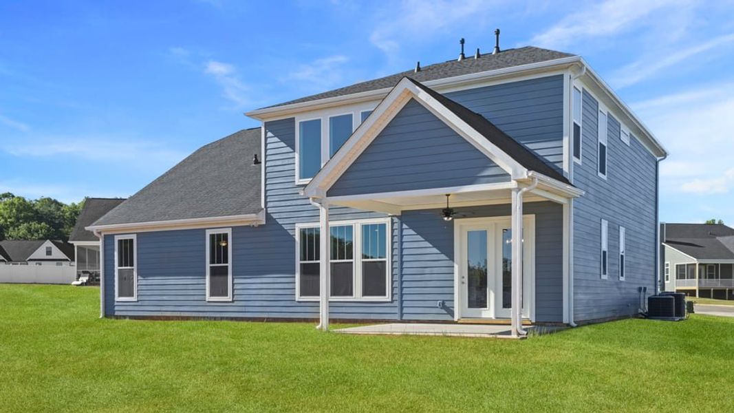 Exterior details and patio area of a home in Alder Pond, Campobello (Image 20).
