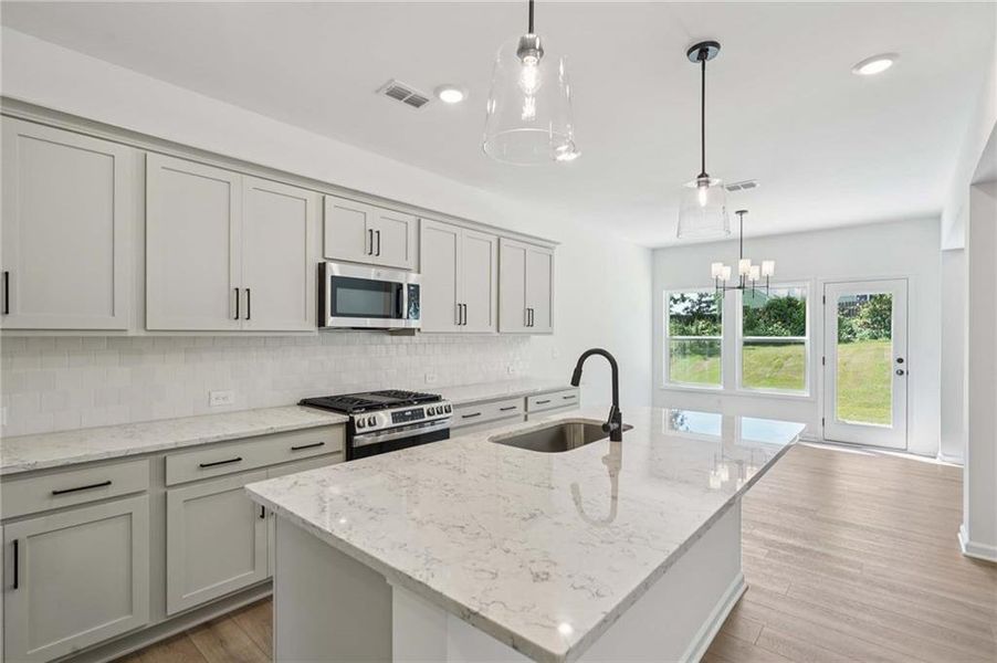 Furnished interior view inside a new home in The Estates at Casteel, Bethlehem (Image 7).