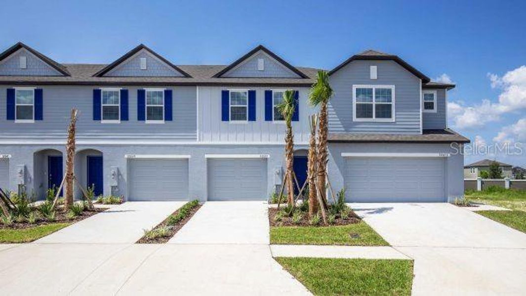 Front exterior of a new home in Mirada, San Antonio, FL, highlighting curb appeal (Image 2). Front exterior of a new home in Mirada, San Antonio, FL, highlighting curb appeal (Image 2).