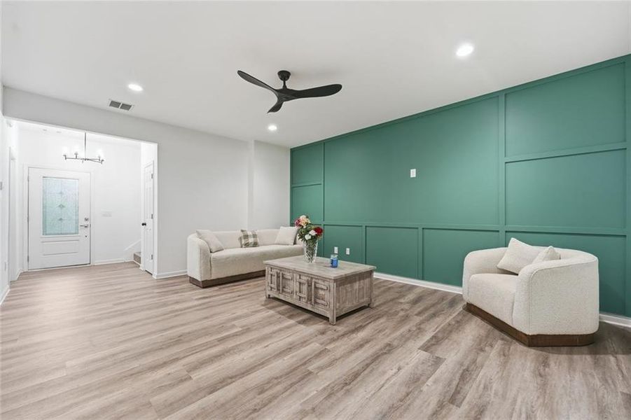 Furnished interior view inside a new home in , Gainesville (Image 16).