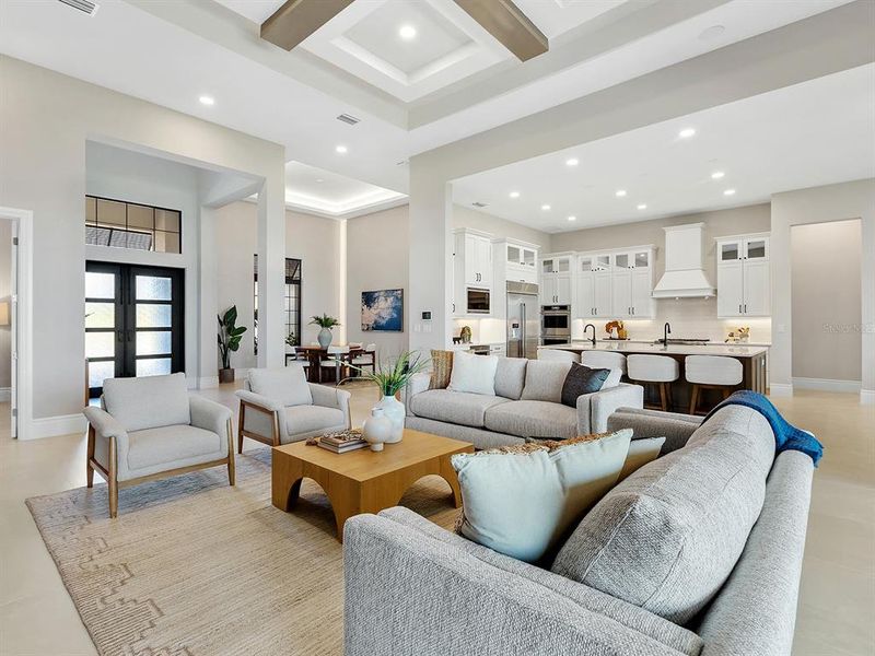 Furnished interior view inside a new home in , Sarasota (Image 14).
