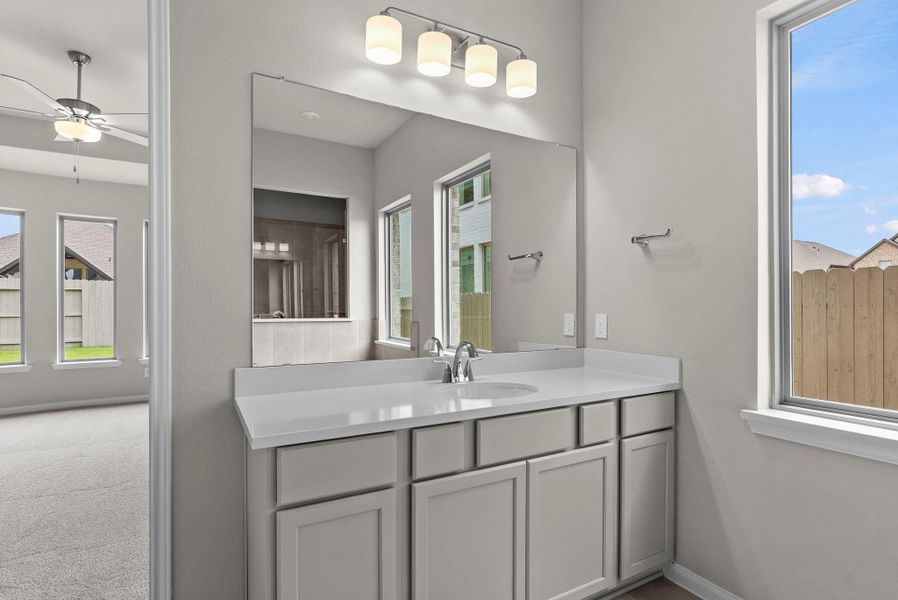 Furnished interior view inside a new home in Pomona, Manvel (Image 7).