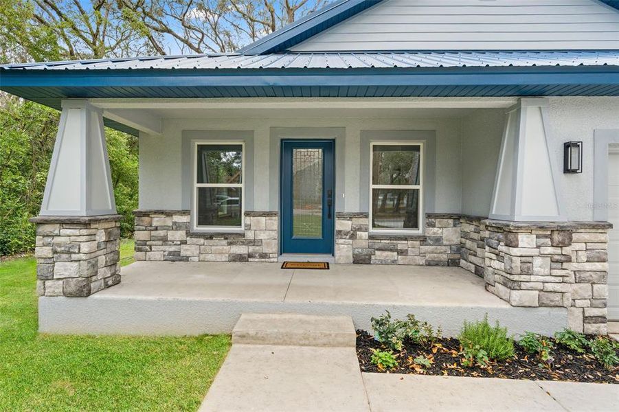 Exterior details and patio area of a home in , Brooksville (Image 13).