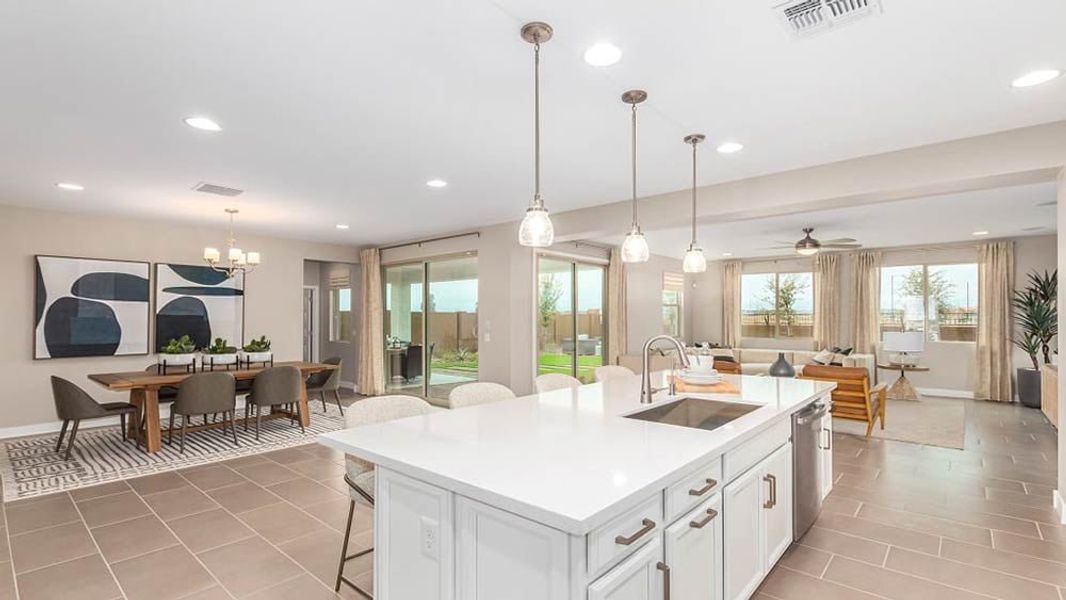 Representative furnished interior of a home built from the Redwood by Taylor Morrison in Paradisi, Surprise (Image 10).