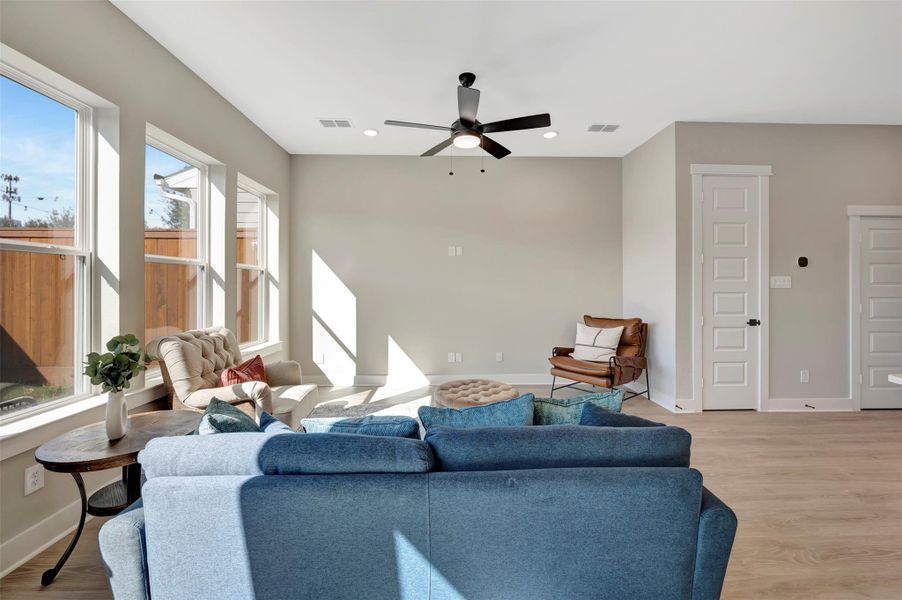 Furnished interior view inside a new home in Retreat at Oak Park, Houston (Image 7).