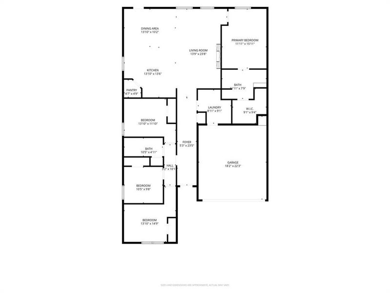 2D floor plan layout of this home in , Tolar, TX (Image 5).