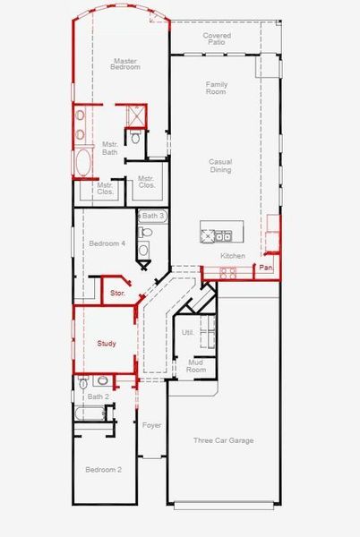 2D floor plan layout of this home in Escondido, Magnolia, TX (Image 2). 2D floor plan layout of this home in Escondido, Magnolia, TX (Image 2).