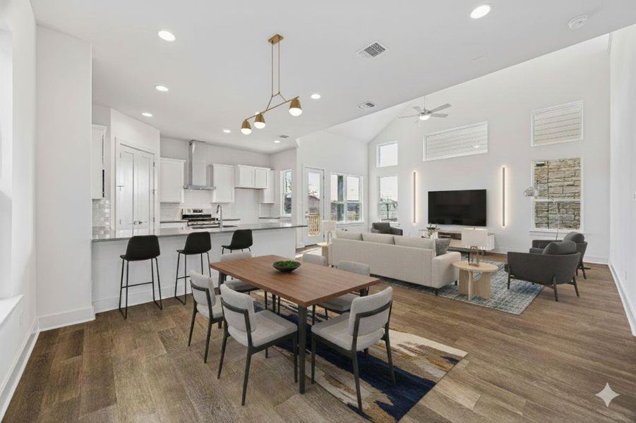 Furnished interior view inside a new home in Chester Ranch Place, Round Rock (Image 4).
