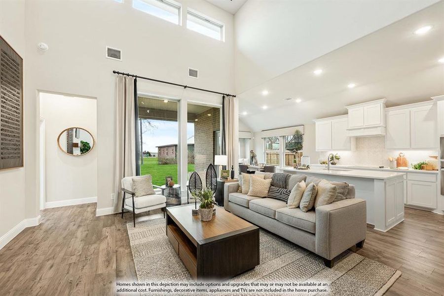 Furnished interior view inside a new home in ArrowBrooke, Aubrey (Image 11).