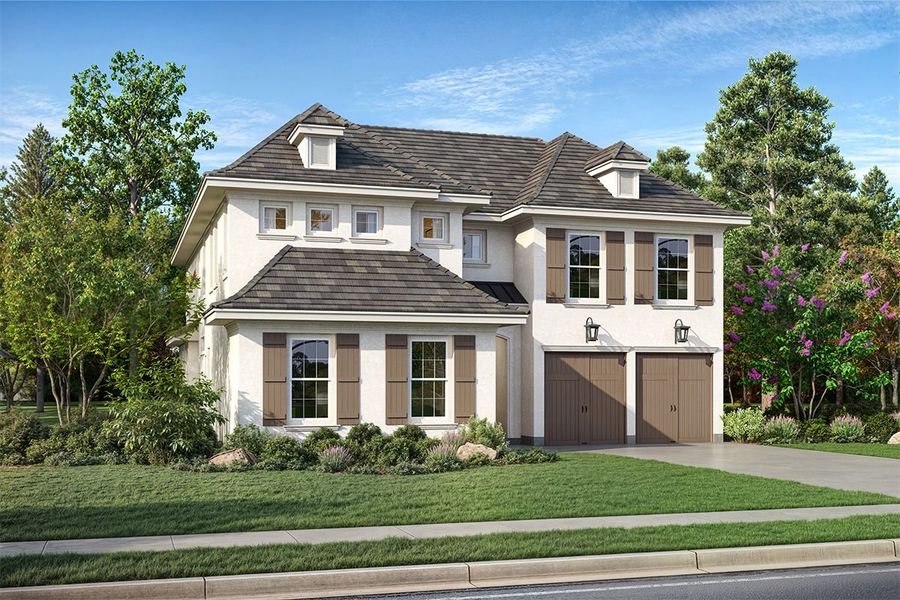 Front exterior of a home in the Fields Prestige - 60's community, located in Frisco, TX (Image 11).