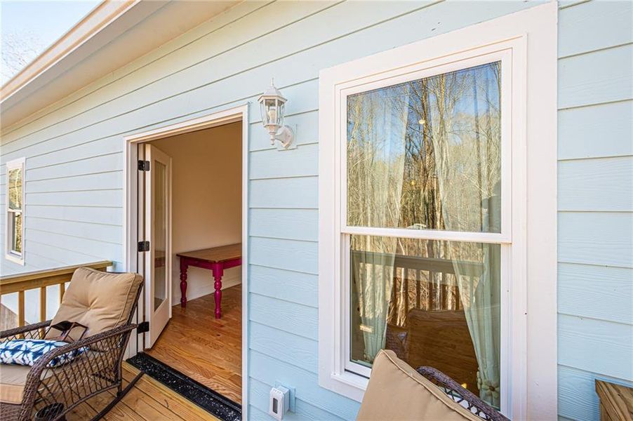 Exterior details and patio area of a home in , Dahlonega (Image 37).