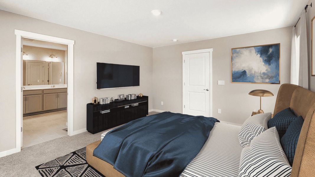 Furnished interior view inside a new home in Spring Valley Ranch, Elizabeth (Image 13).
