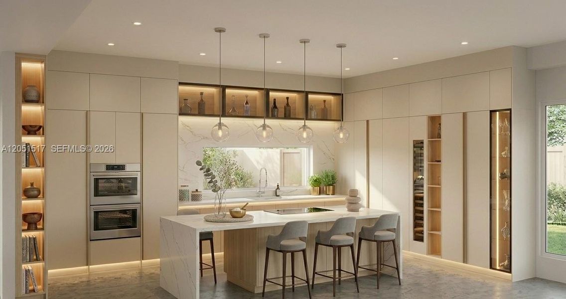 Furnished interior view inside a new home in , Miami (Image 3).