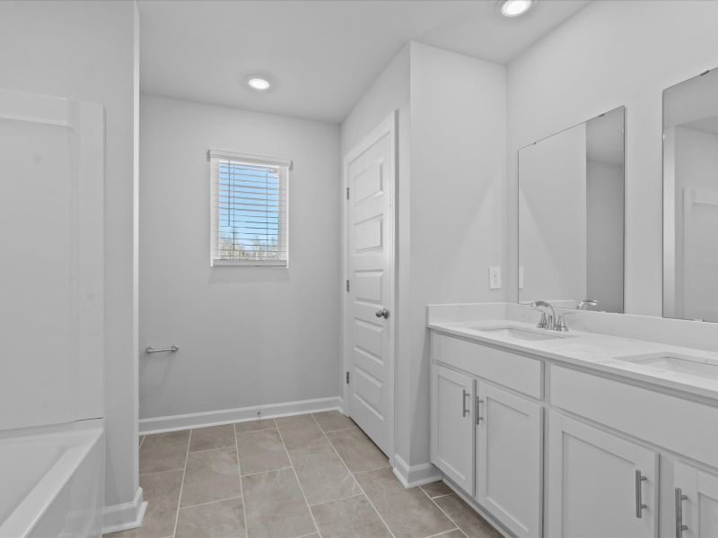 Furnished interior view inside a new home in The Farm at Wells Creek - Signature Collection, Gray Court (Image 8).