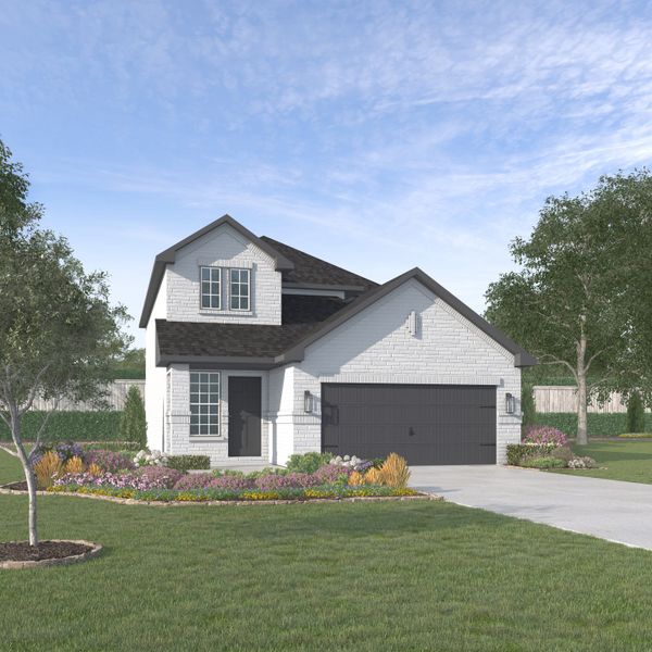 Representative exterior photo of a completed home built from the Robin by Megatel Homes in AnaCapri, Anna, TX (Image 1). Representative exterior photo of a completed home built from the Robin by Megatel Homes in AnaCapri, Anna, TX (Image 1).