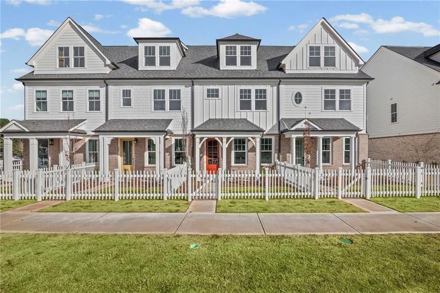 Front exterior of a new home in , Canton, GA, highlighting curb appeal (Image 1). Front exterior of a new home in , Canton, GA, highlighting curb appeal (Image 1).