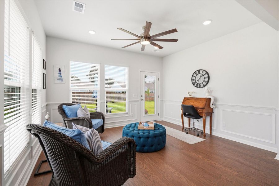 Furnished interior view inside a new home in , Johns Island (Image 42). Furnished interior view inside a new home in , Johns Island (Image 42).