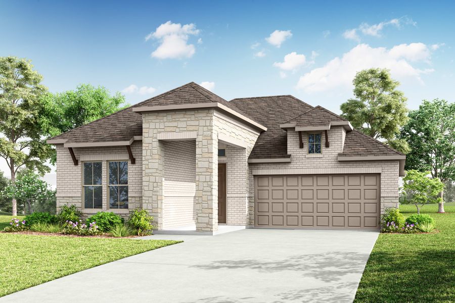 Representative exterior photo of a completed home built from the Ava by Tri Pointe Homes in Bridgewater, Midlothian, TX (Image 20).