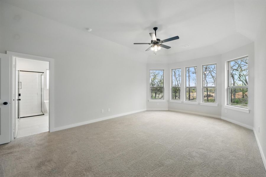 Representative unfurnished interior of a home built from the McKinley II by Cheldan Homes in Terra Vista Estates, Springtown (Image 18).
