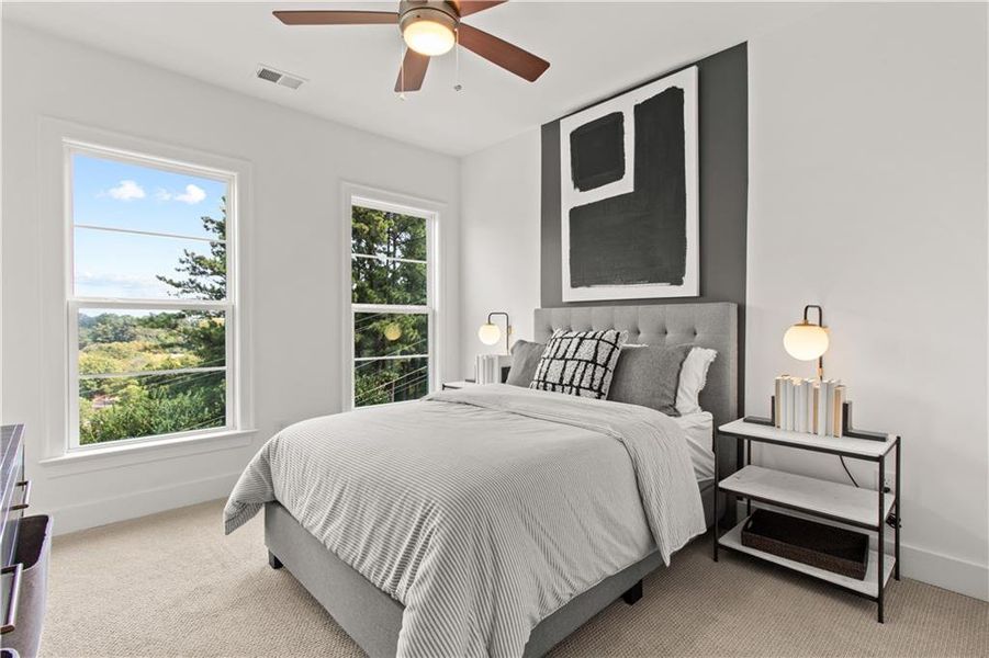 Furnished interior view inside a new home in Easton, Atlanta (Image 13). Furnished interior view inside a new home in Easton, Atlanta (Image 13).
