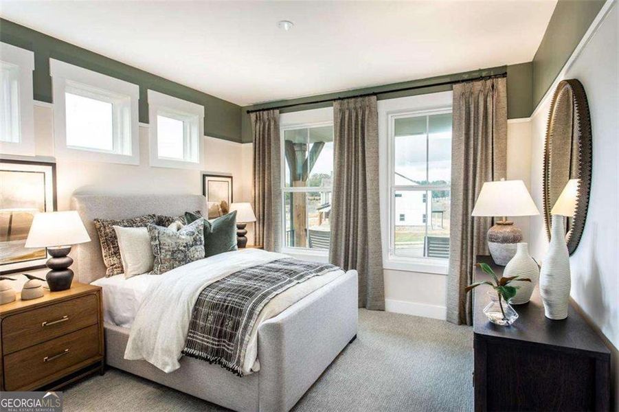 Furnished interior view inside a new home in The Paddocks at Doc Hughes, Buford (Image 4).