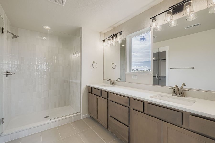 Furnished interior view inside a new home in Sterling Ranch 50s, Colorado Springs (Image 11).