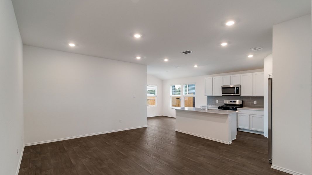 Representative unfurnished interior of a home built from the The Baxtor by D.R. Horton in Valverde, Bastrop (Image 7).