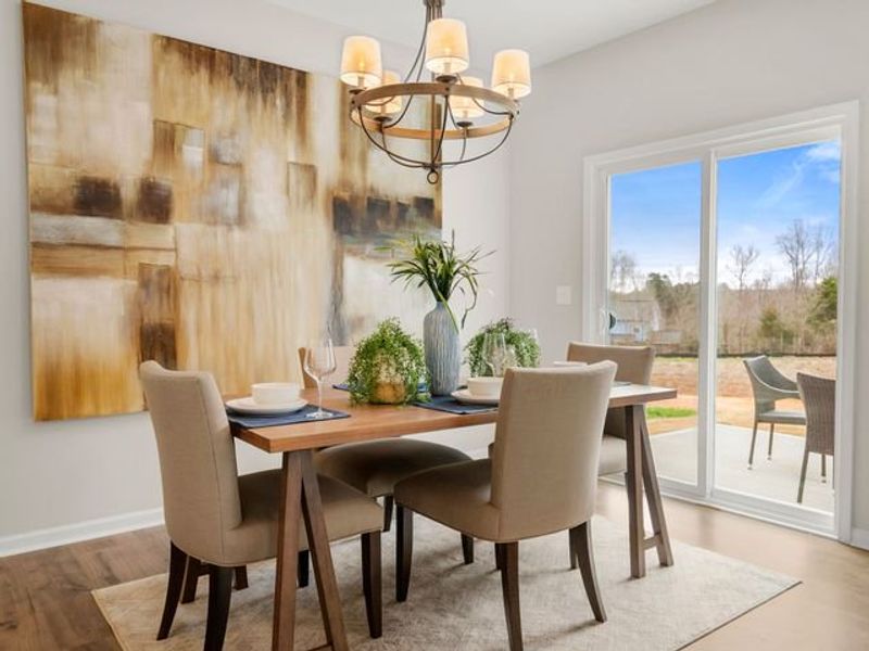 Representative furnished interior of a home built from the Elon by True Homes in Morgan Hills, Albemarle (Image 10).
