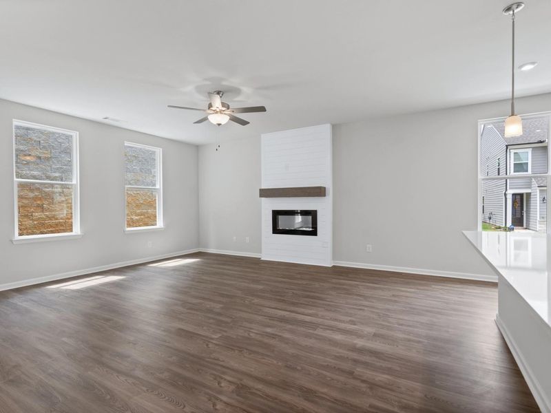 Representative unfurnished interior of a home built from the Cary A by Davidson Homes LLC in Lake Shore, Winder (Image 22).